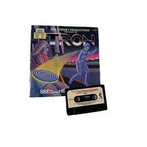 Vintage Disney Tron Read Along Book and Cassette
